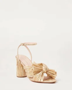 Outlet Loeffler Randall Camellia Pleated Bow Heel Blue