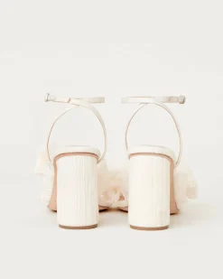 Outlet Loeffler Randall Camellia Pleated Bow Heel Blue