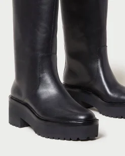 Online Loeffler Randall Carlee Black Tall Lug Boot Black /><noscript><img width=