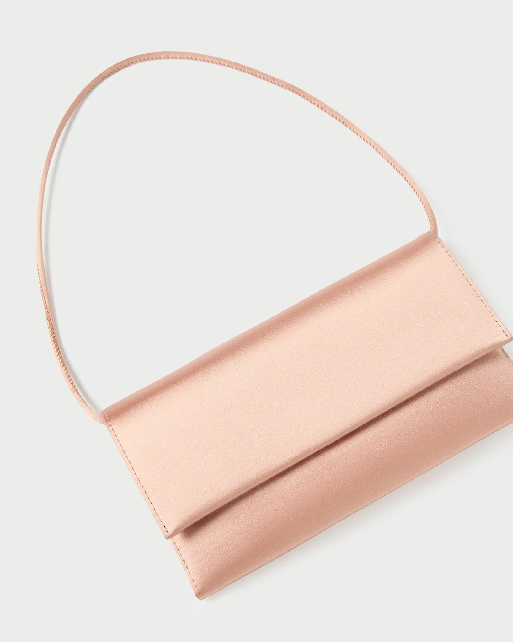 Loeffler Randall Charlee Satin Shoulder Bag Blush