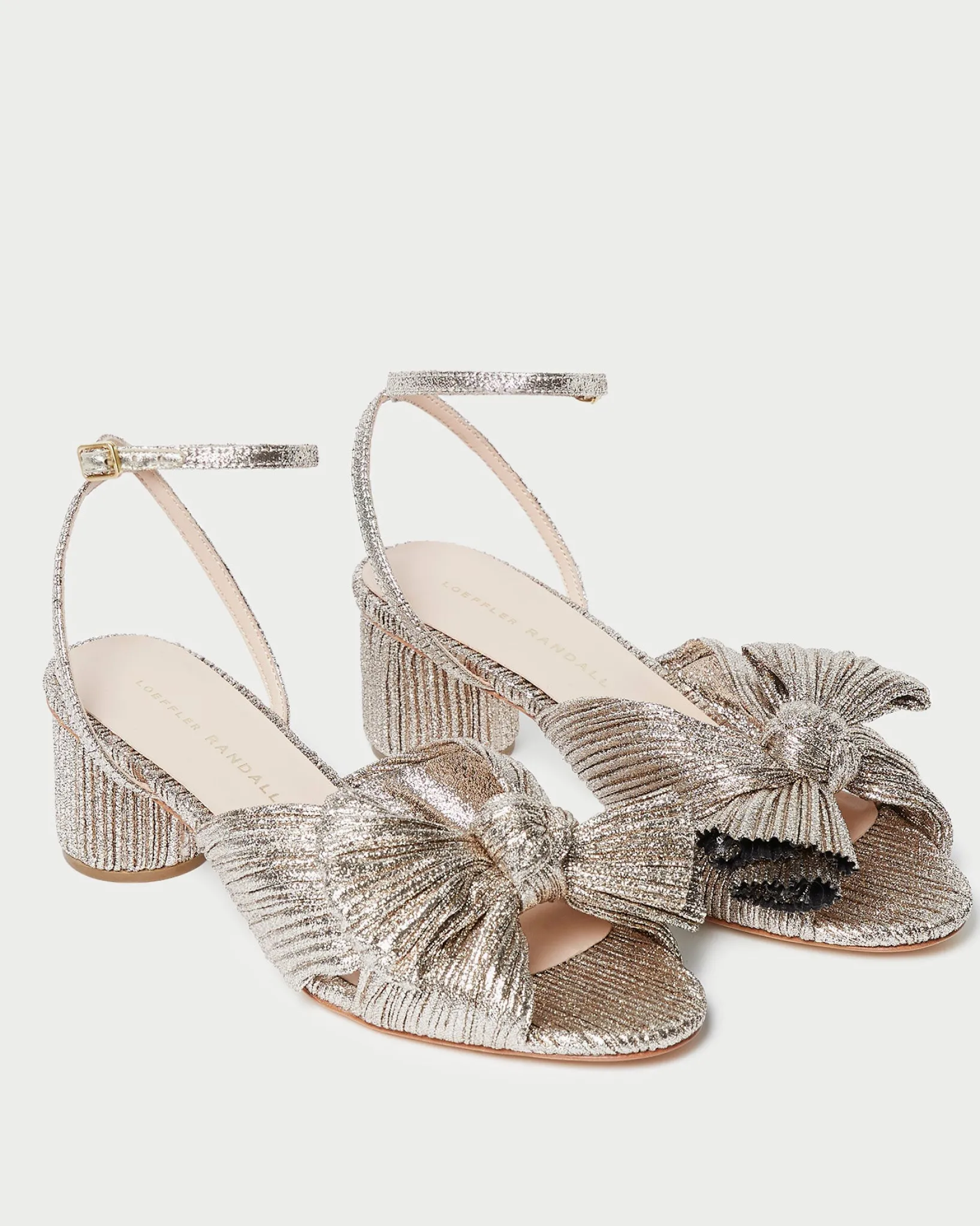 Discount Loeffler Randall Dahlia Black Pleated Bow Heel Beauty