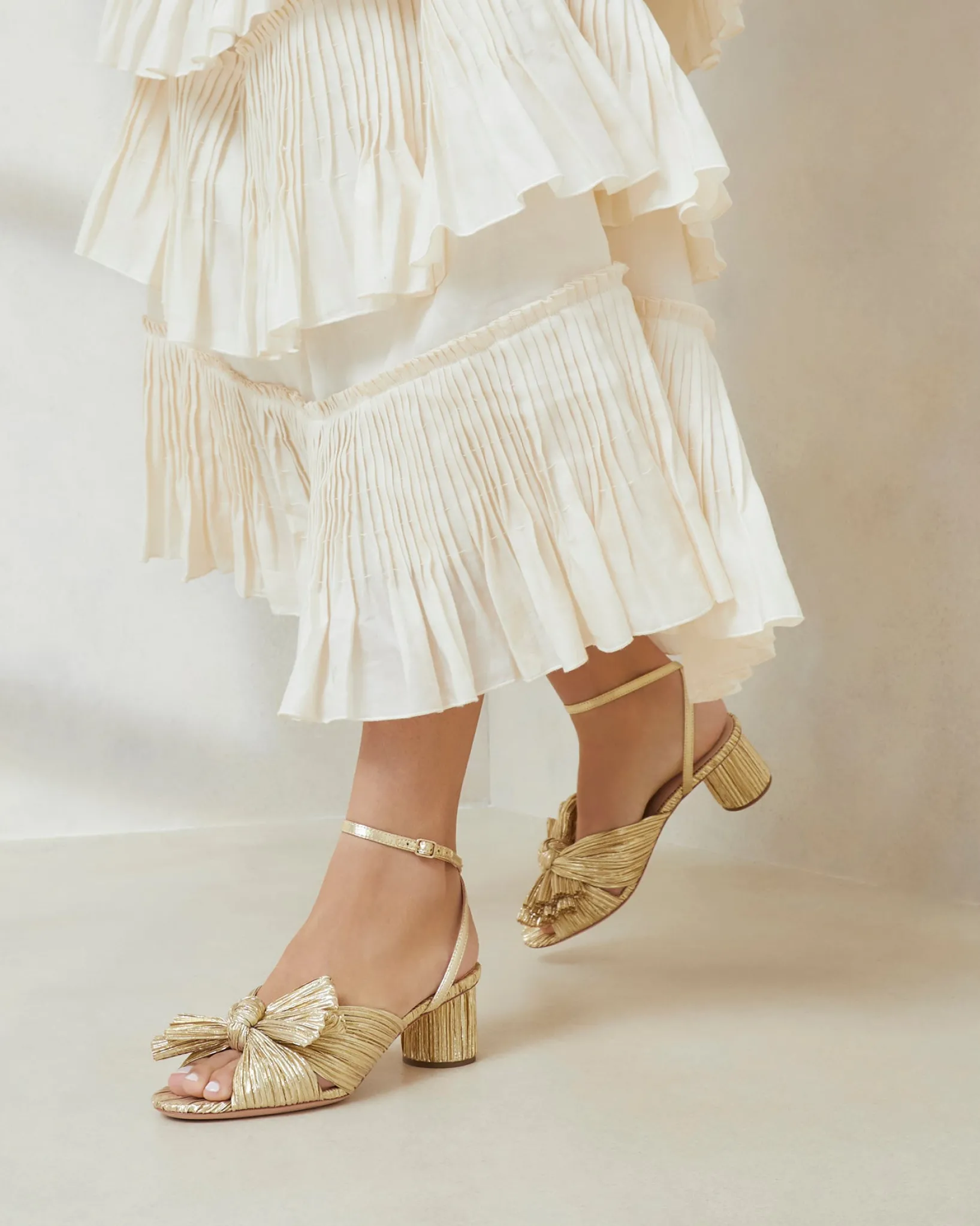 Discount Loeffler Randall Dahlia Black Pleated Bow Heel Beauty