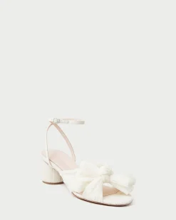 Discount Loeffler Randall Dahlia Black Pleated Bow Heel Beauty