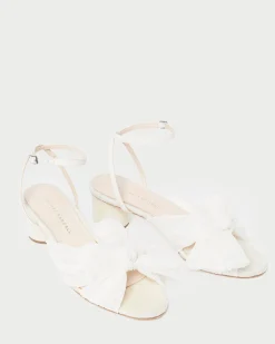 Discount Loeffler Randall Dahlia Black Pleated Bow Heel Beauty
