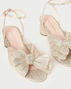 Discount Loeffler Randall Dahlia Black Pleated Bow Heel Beauty