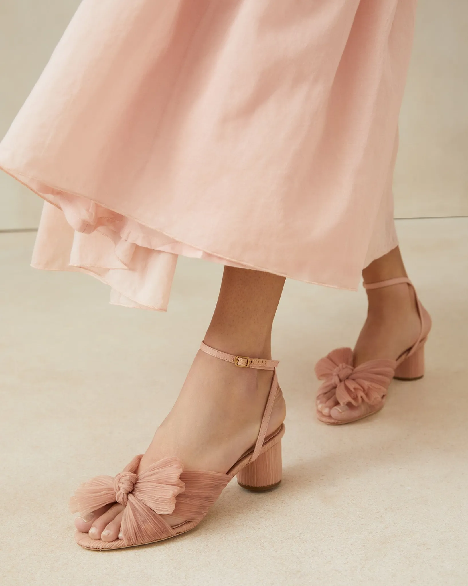 Discount Loeffler Randall Dahlia Black Pleated Bow Heel Beauty