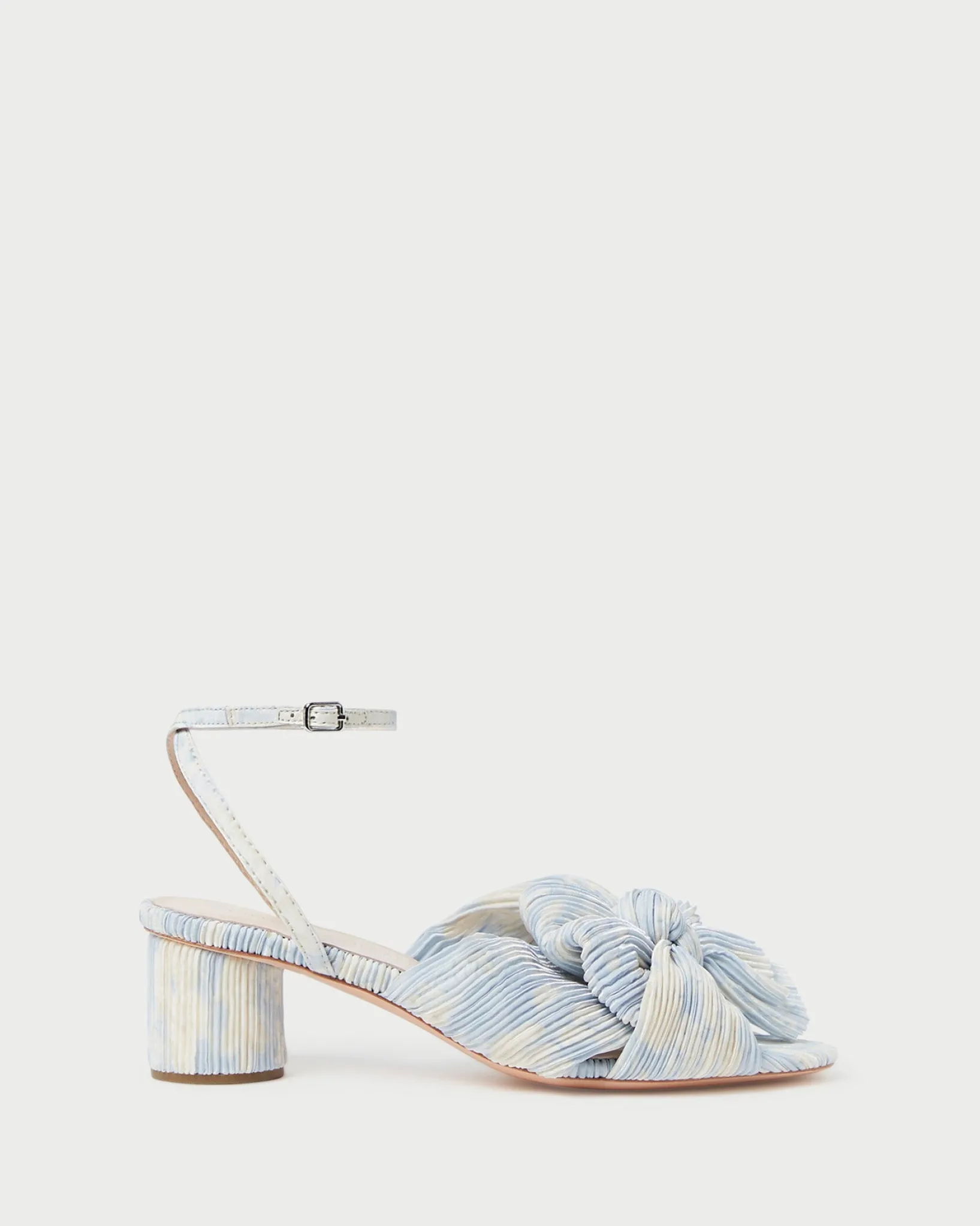 Loeffler Randall Dahlia White Lace Bow Heel White/Cream