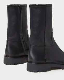 Loeffler Randall Danny Mid Lug Boot Black