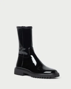 Loeffler Randall Danny Mid Lug Boot Black