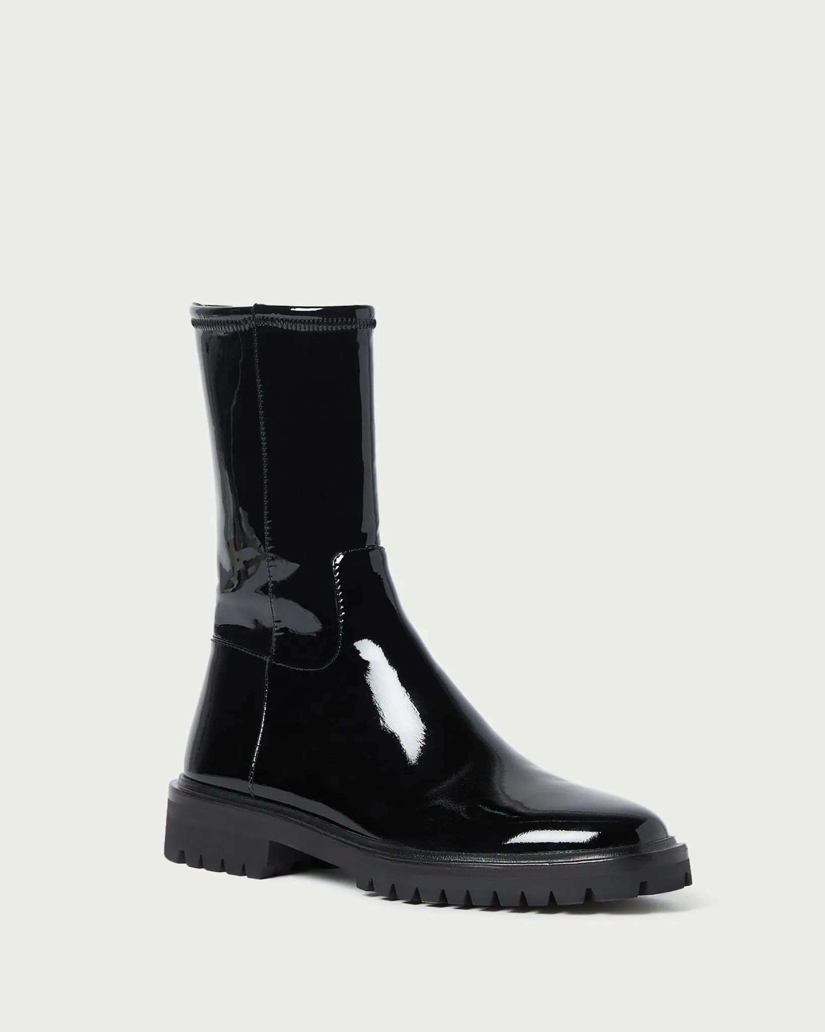Loeffler Randall Danny Mid Lug Boot Black