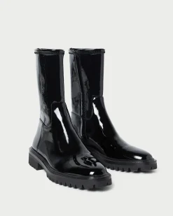 Loeffler Randall Danny Mid Lug Boot Black