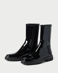 Loeffler Randall Danny Mid Lug Boot Black