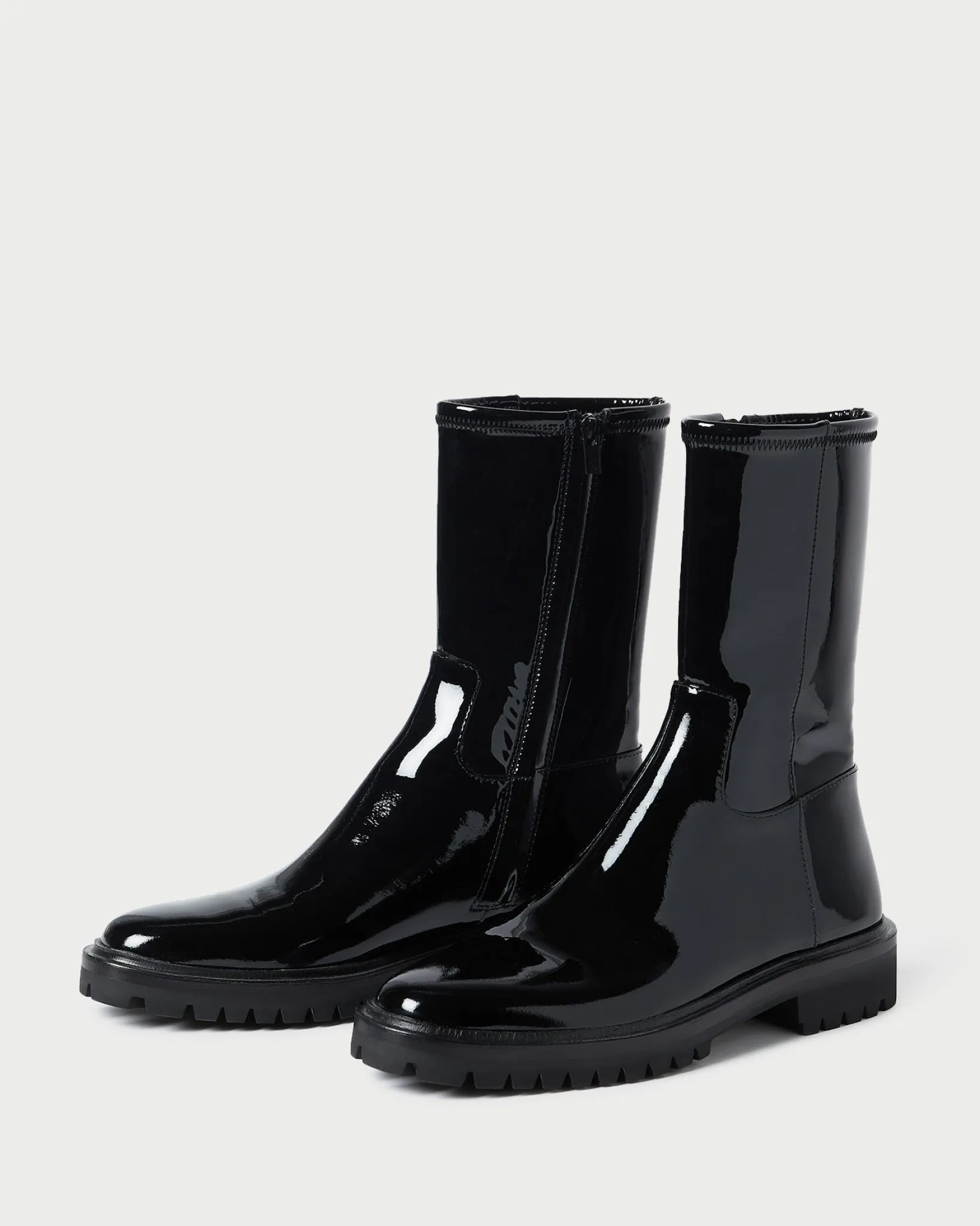 Loeffler Randall Danny Mid Lug Boot Black