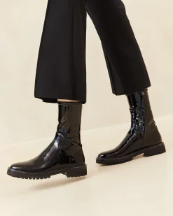 Loeffler Randall Danny Mid Lug Boot Black