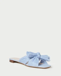 Outlet Loeffler Randall Daphne Bow Slide Blue