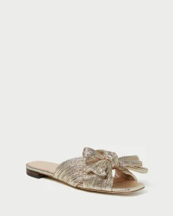 Loeffler Randall Daphne Bow Slide Champagne