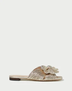 Loeffler Randall Daphne Bow Slide Champagne