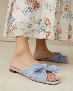Loeffler Randall Daphne Bow Slide Champagne