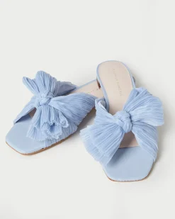Hot Loeffler Randall Daphne Pleated Bow Slide Gold