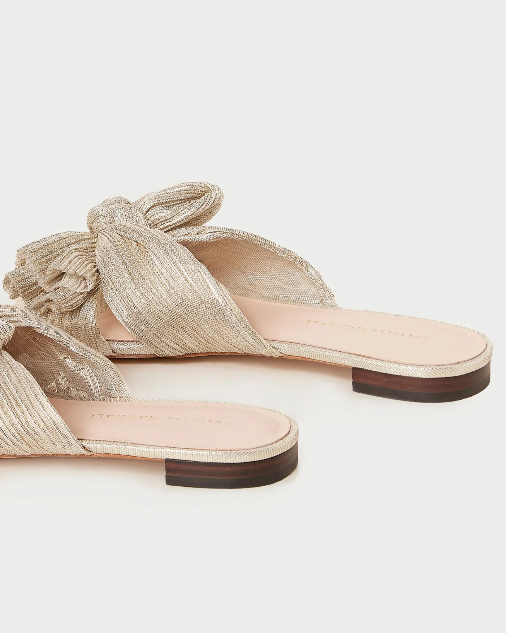 Discount Loeffler Randall Daphne Bow Slide Natural