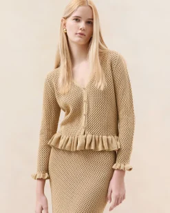 Best Loeffler Randall Delia Butter Crochet Skirt Butter /><noscript><img width=