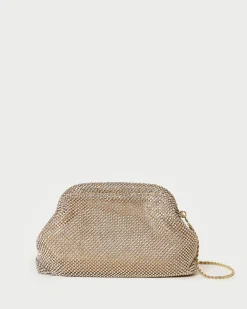 Best Loeffler Randall Doreen Gold Diamanté Frame Pouch Gold />