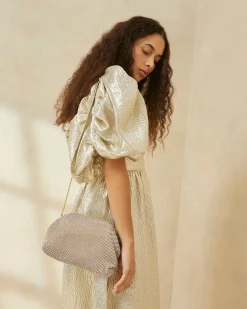 Best Loeffler Randall Doreen Gold Diamanté Frame Pouch Gold /><noscript><img width=