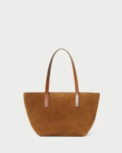 Discount Loeffler Randall Easton Cacao Suede Medium Tote Cacao /><noscript><img width=