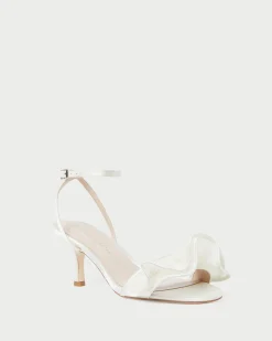 Discount Loeffler Randall Elena Pearl Pleated Ruffle Sandal Pearl />