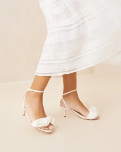 Discount Loeffler Randall Elena Pearl Pleated Ruffle Sandal Pearl /><noscript><img width=