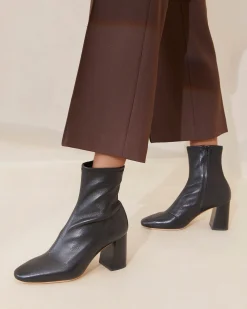 Loeffler Randall Elise Black Stretch Bootie Acorn