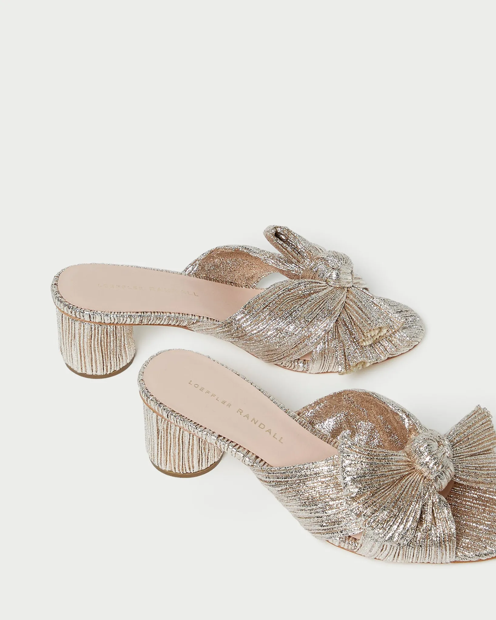 Sale Loeffler Randall Emilia Bow Heel Brown Gingham
