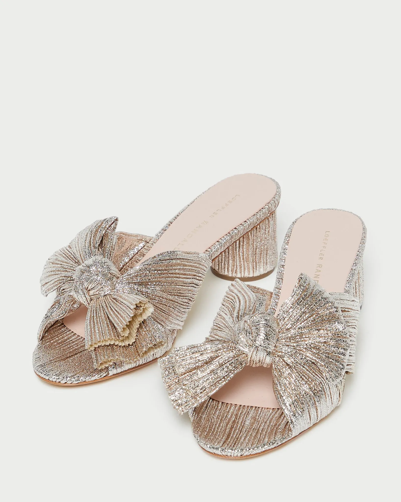 Sale Loeffler Randall Emilia Bow Heel Brown Gingham