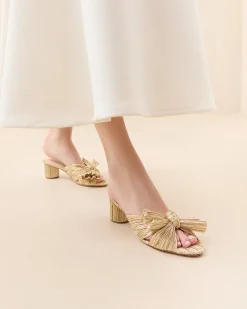 Sale Loeffler Randall Emilia Bow Heel Brown Gingham
