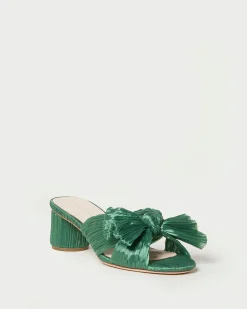 Best Loeffler Randall Emilia Pleated Bow Heel Sage