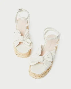 Best Loeffler Randall Gaby Pleated Bow Espadrille White