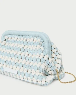 Best Loeffler Randall Glenda Crochet Clutch Green/Cream