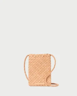 Loeffler Randall Grace Woven Crossbody Desert Sand
