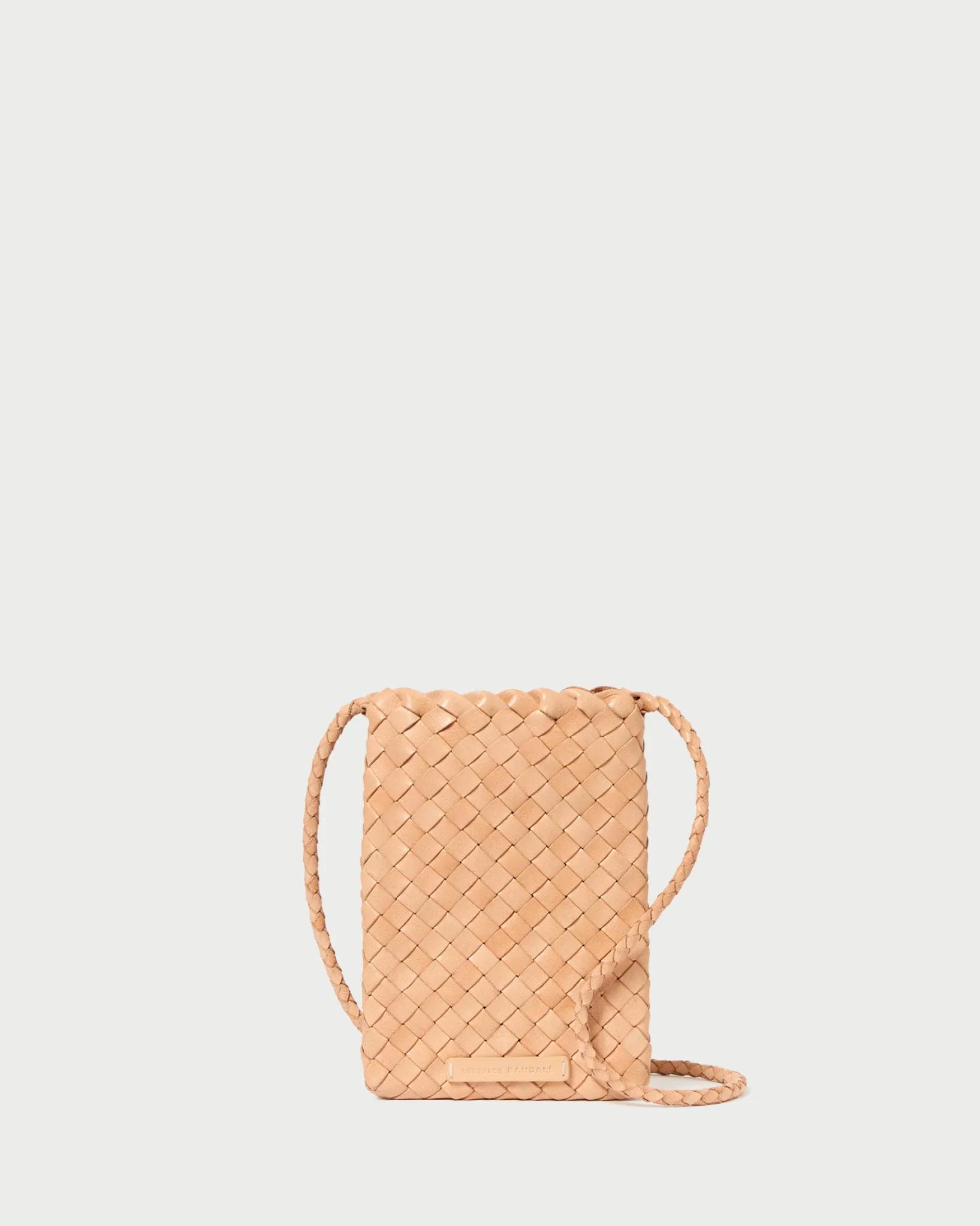 Loeffler Randall Grace Woven Crossbody Desert Sand