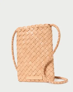 Loeffler Randall Grace Woven Crossbody Desert Sand