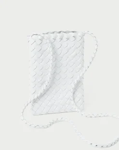 Loeffler Randall Grace Woven Crossbody Desert Sand