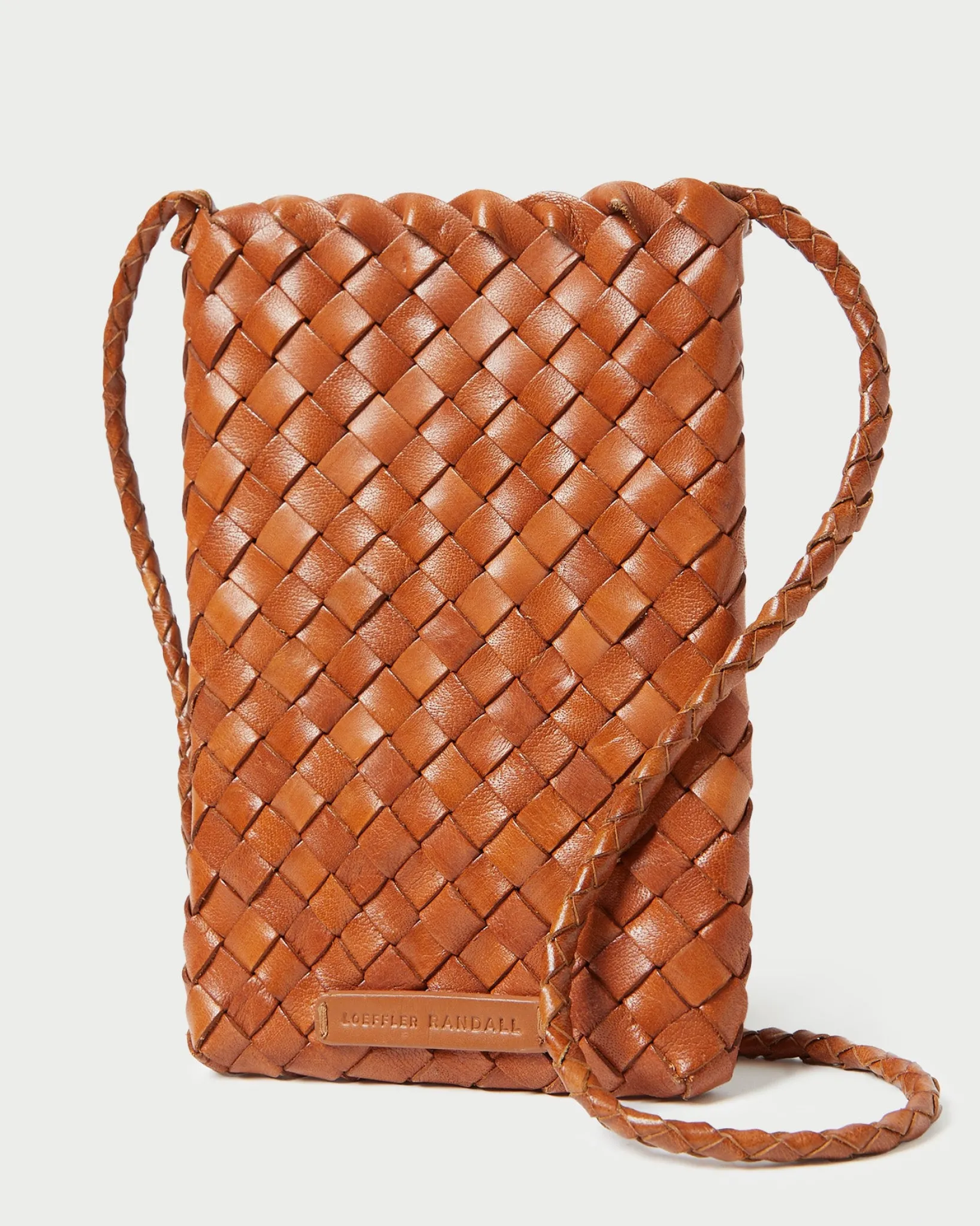 Loeffler Randall Grace Woven Crossbody Desert Sand