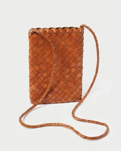 Loeffler Randall Grace Woven Crossbody Desert Sand