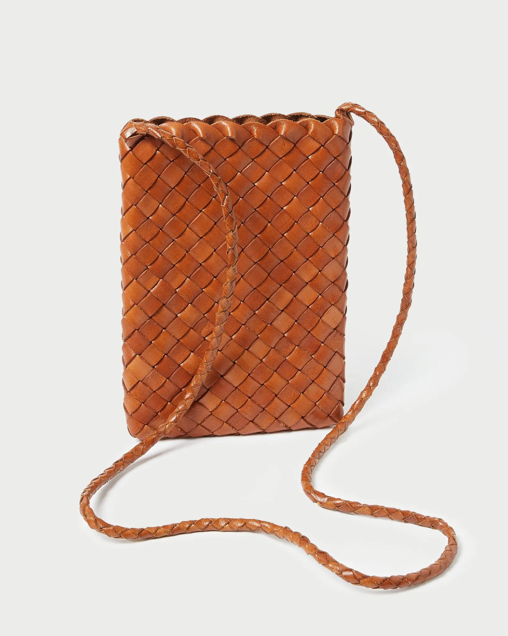 Loeffler Randall Grace Woven Crossbody Desert Sand