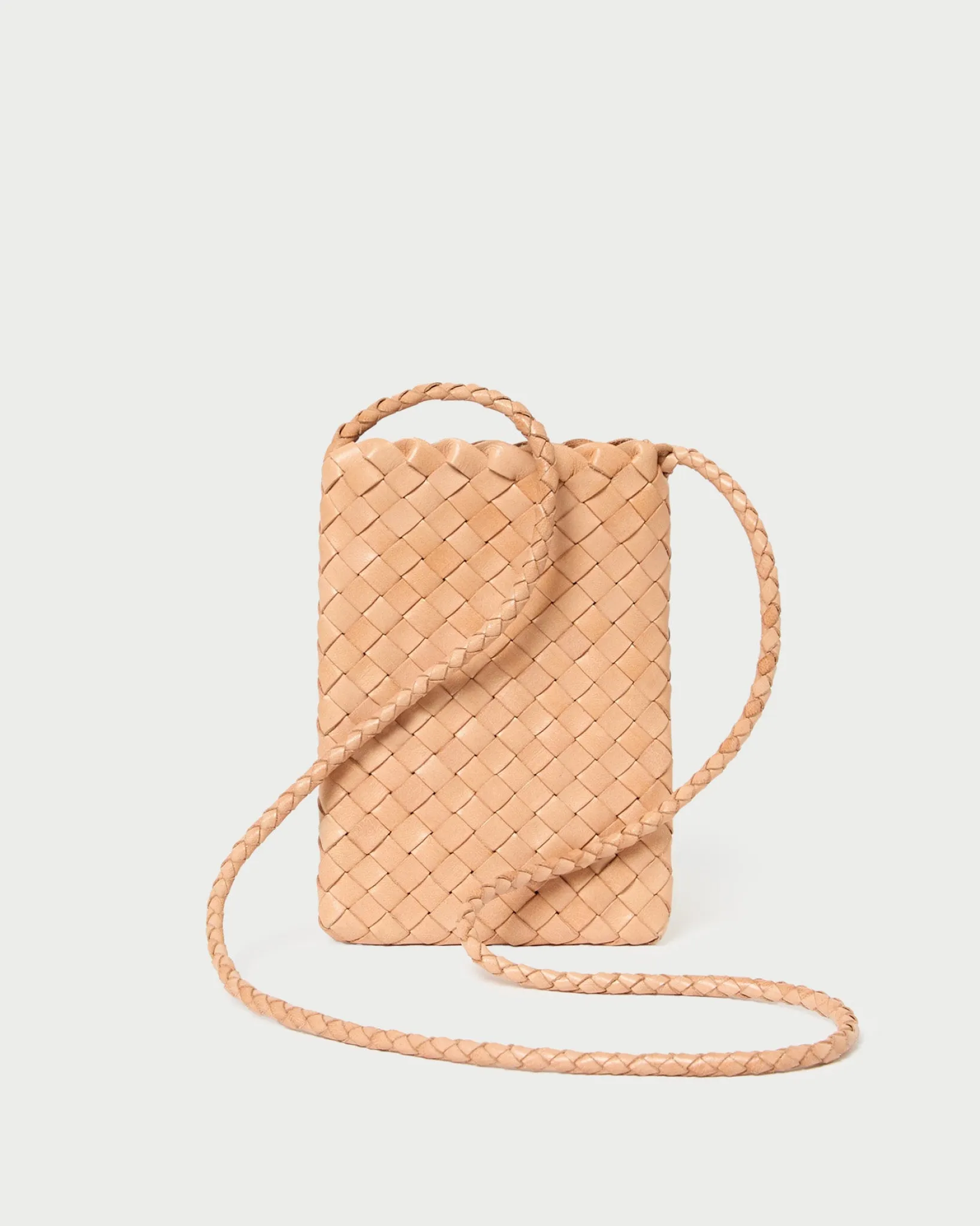 Loeffler Randall Grace Woven Crossbody Desert Sand