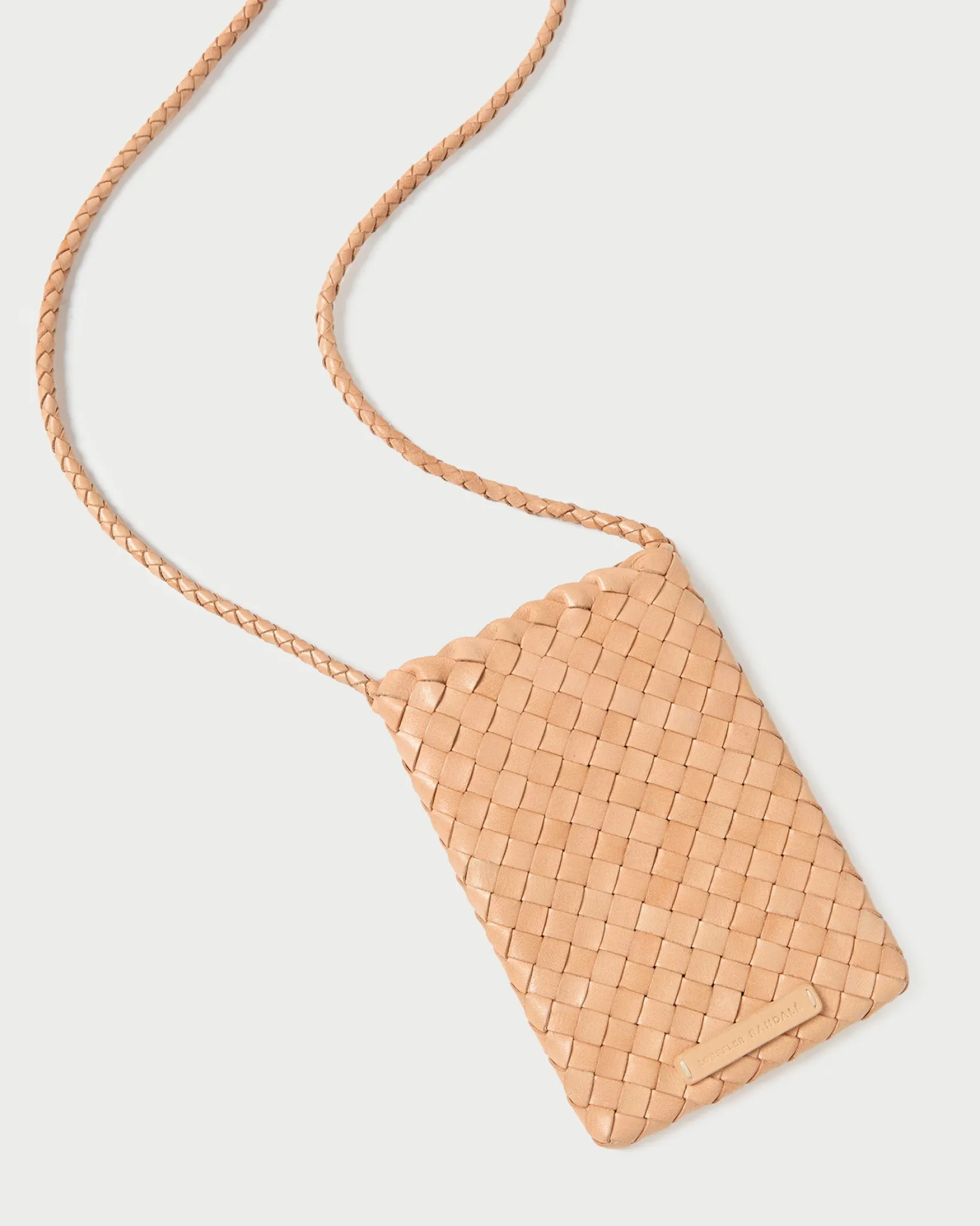 Loeffler Randall Grace Woven Crossbody Desert Sand