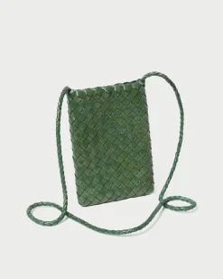 Loeffler Randall Grace Woven Crossbody Desert Sand