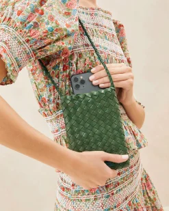 Loeffler Randall Grace Woven Crossbody Desert Sand