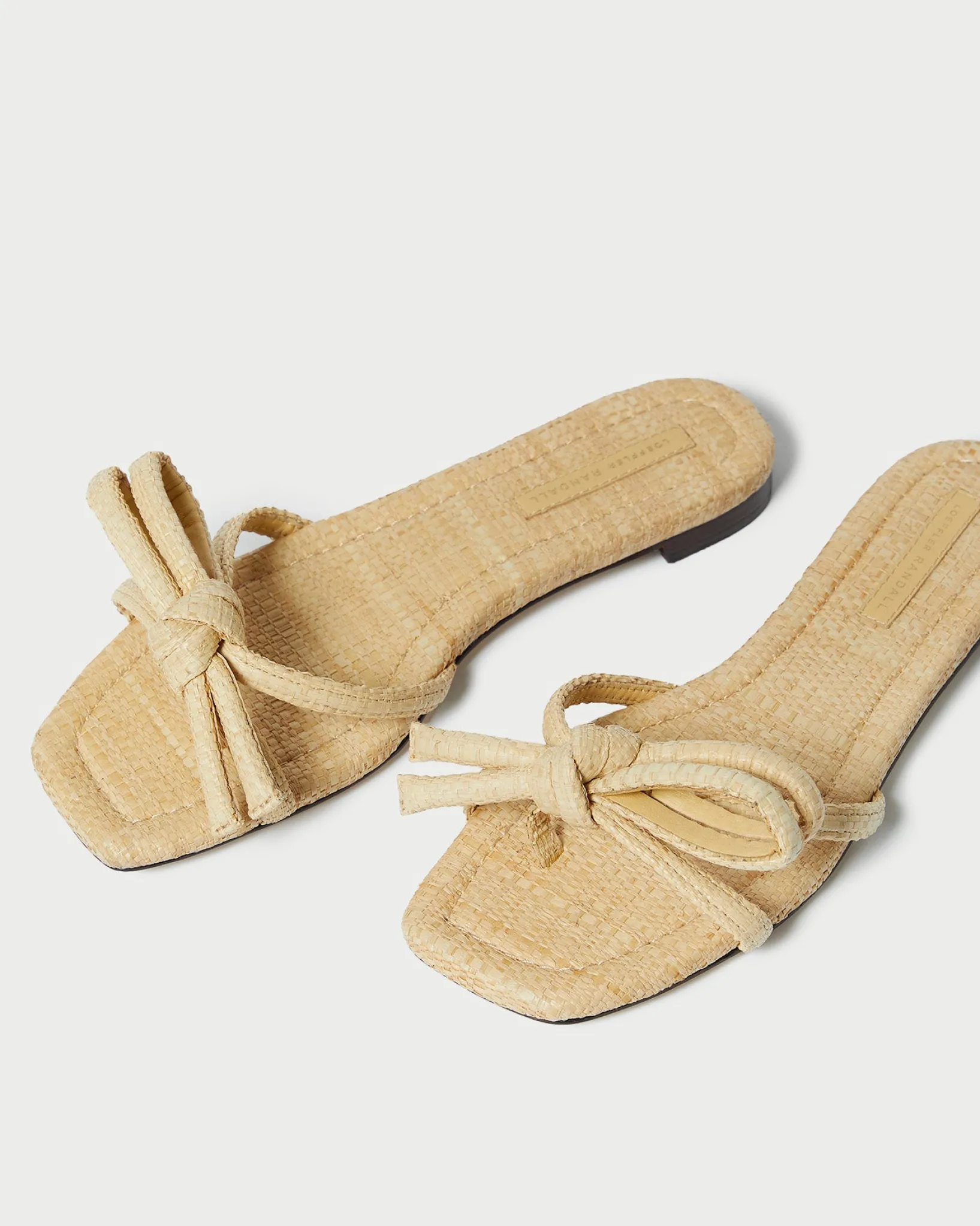 Discount Loeffler Randall Hadley Leather Bow Sandal Blue