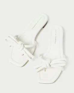 Discount Loeffler Randall Hadley Leather Bow Sandal Blue
